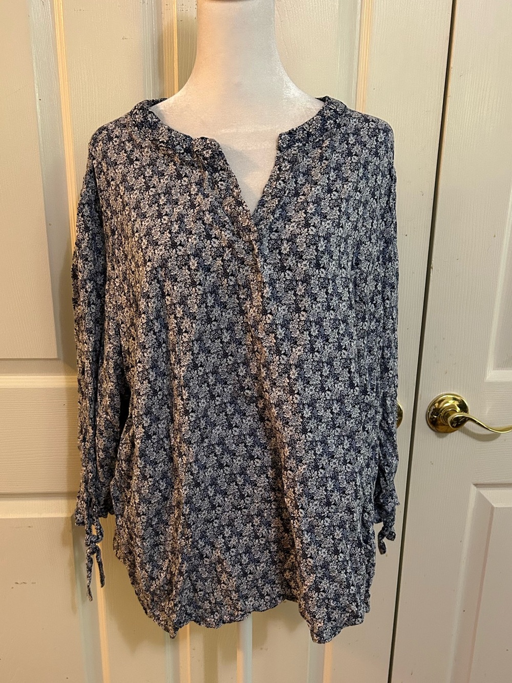 JNY floral peasant top, 3X